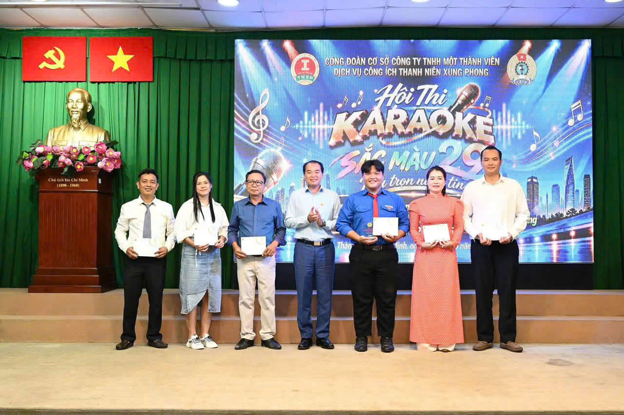 Công đoàn cơ sở Công ty tổ chức Hội thi Karaoke  chủ đề “Sắc màu 29 – nối trọn niềm tin” chào mừng kỷ niệm 29 năm  xây dựng và phát triển Công ty TNHH một thành viên Dịch vụ công ích Thanh niên xung phong (25/9/1997-25/9/2026)
